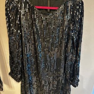 Olive Green Sequin mini dress